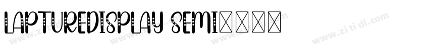 LaptureDisplay Semi字体转换